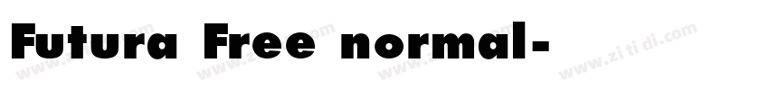 Futura Free normal字体转换